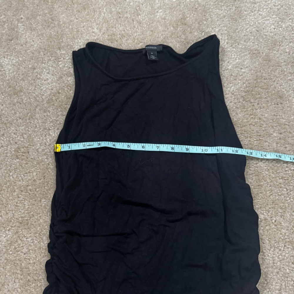 Halogen Ruched Knit Tank Top - Picture 8 of 9